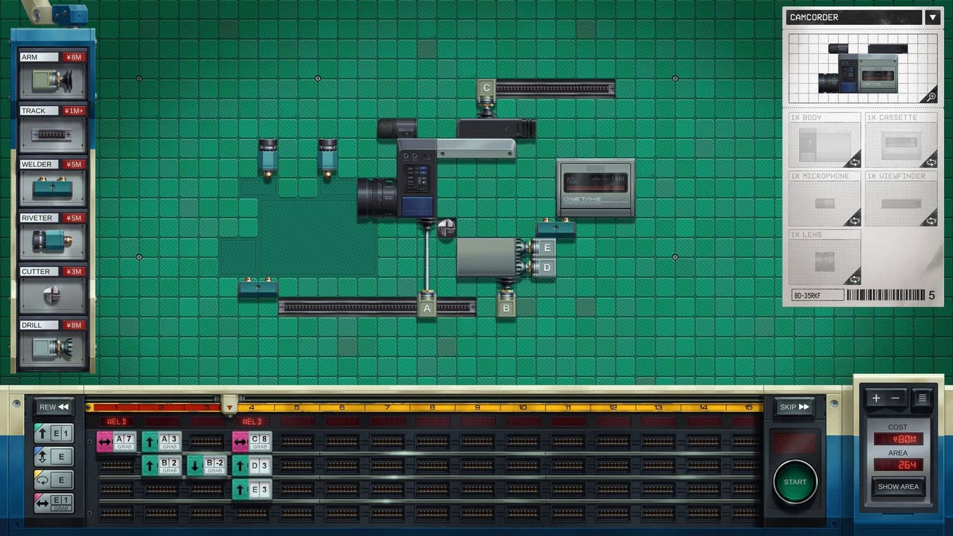 A camcorder lies in pieces, ready to be put together on the workspace.